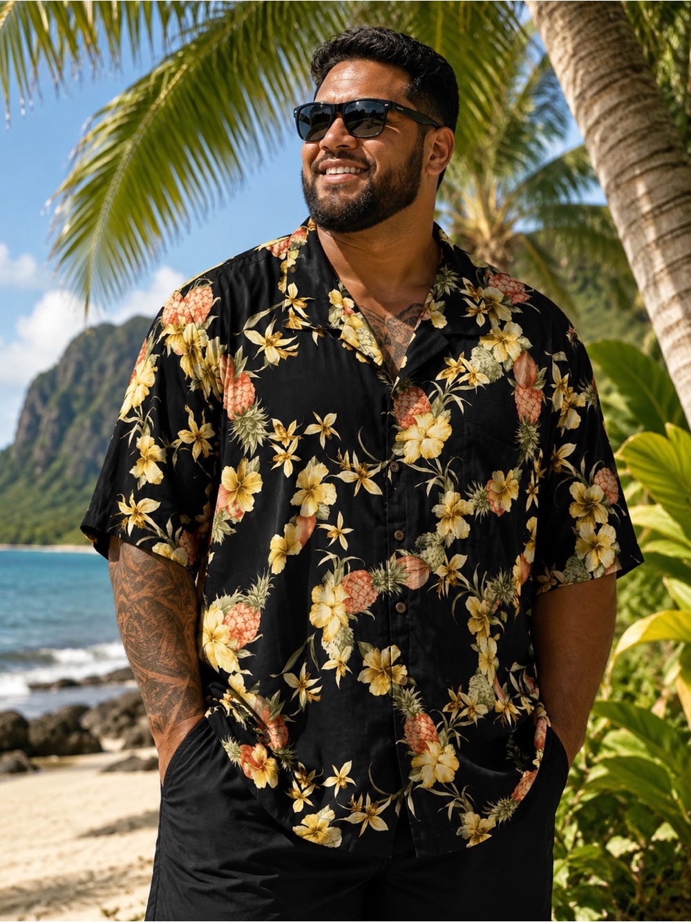 Tommy Bahama Men’s Hawaiian Camp Shirt